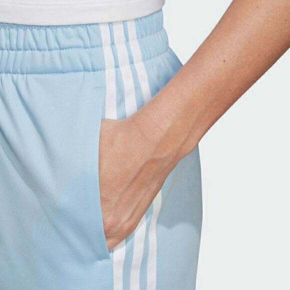 Adidas Originals Three Stripes Shorts Blue White - Picture 6 of 9